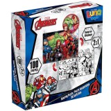 Luna: Bosszúállók 2 az 1-ben 100db-os színezhető puzzle