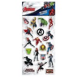 Luna: Bosszúállók 3D pufi matrica szett 10x22cm-es íven