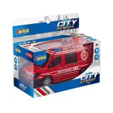 Luna City Rescue tűzoltó kisbusz fénnyel és hanggal