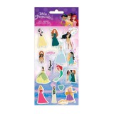 Luna Csodálatos Disney Hercegnők 3D pufi matrica szett 10x22cm-es íven