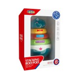 Luna Dinoszauruszos gyűrűpiramis fejlesztő játék