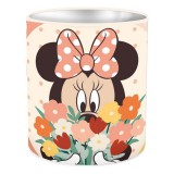 Luna Disney Minnie egér henger alakú fém asztali írószertartó 10x11cm