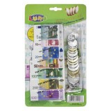 Luna Euro játékpénz szett bankjeggyel és apróval 37db-os