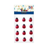 Luna Fa katicabogár dekordísz 18mm 12db