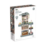 Luna Fashion játékkonyha fénnyel és hanggal 38db-os szett kétféle színben