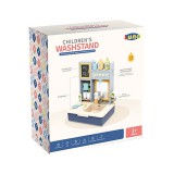 Luna Fürdőszoba mosdó kék színben fénnyel és hanggal 16 db-os szett