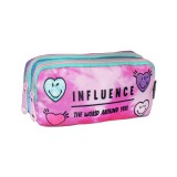 Luna Influence 2 rekeszes ovális tolltartó