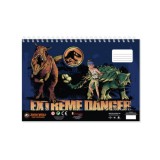 Luna Jurassic World csodálatos dinók kreatív színezhető vázlatfüzet matricákkal és sablonnal több változatban