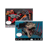 Luna Jurassic World: Vázlatfüzet matricákkal és sablonnal