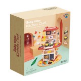 Luna Konyhai piros játékszett fénnyel és hanggal 43db-os