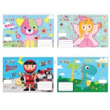 Luna: Kreatív gondolatok spirál vázlat füzet 40 lapos 17x24cm négyféle változatban 1db