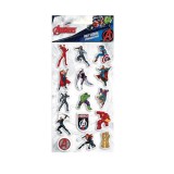 Luna Marvel Bosszúállók 3D pufi matrica szett 10x22cm-es íven