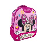 Luna Minnie egér Fun Vibes 3D mintás ovis hátizsák 27x10x31cm