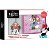 Luna Minnie egér pénztárca kulcstartóval ajándékcsomag