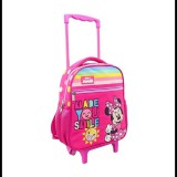 Luna Minnie egér rózsaszín gurulós ovis hátizsák 27x10x31cm