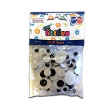 Luna Műanyag szemek 3 méretben 74db