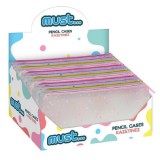 Luna Must: Confetti dizájnos szilikon tolltartó négyféle változatban 20x10cm