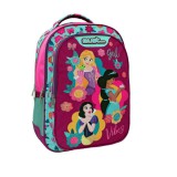 Luna Must: Disney Hercegnők lekerekített ergonomikus iskolatáska, hátizsák 32x18x43cm