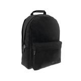 Luna Must: Fekete Monochrome Jeans iskolatáska, hátizsák 32x17x42cm