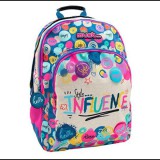 Luna Must... Influence lekerekített háromrekeszes iskolatáska, hátizsák 33x16x45cm