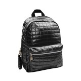 Luna Must... Pearl fekete steppelt iskolatáska, hátizsák 26x14x36cm