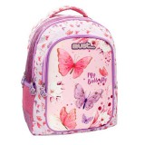 Luna Must Pillangó 3 rekeszes 3D-s iskolatáska, hátizsák 32x18x43cm