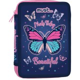 Luna Must: Pillangós kihajtható töltött tolltartó