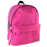 Luna Must: Pink színű lekerekített négyrekeszes iskolatáska, hátizsák