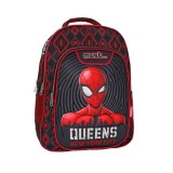 Luna Must: Pókember lekerekített ergonomikus iskolatáska, hátizsák 32x18x43cm