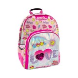 Luna Must... Smiley három rekeszes lekerekített iskolatáska, hátizsák 32x18x43cm