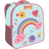 Luna: Must Team 3D szivárvány mintás ovis hátizsák 26x10x32cm