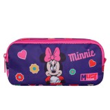 Luna: Must Team Cuki Minnie egér 2 szintes henger alakú tolltartó 21x6x9cm