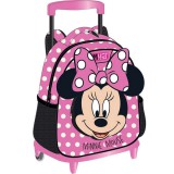 Luna: Must Team Minnie egér gurulós ovis hátizsák 27x10x31cm