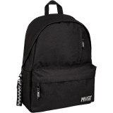 Luna: Must Team Monochrome fekete iskolatáska, hátizsák 32x17x42cm