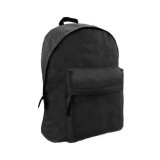 Luna Omega kétrekeszes iskolatáska, hátizsák fekete színben 32x42x16cm