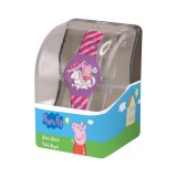 Luna Peppa malac analóg karóra műanyag díszdobozban