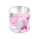 Luna Peppa malac fém ceruzatartó 11x10cm