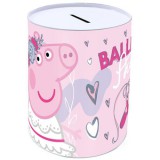 Luna Peppa Malac fém henger alakú persely 10×15 cm