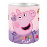 Luna Peppa malac henger alakú fém asztali írószertartó 10x11cm