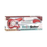Luna Piros színű játék elektromos gitár 66cm-es