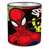 Luna Pókember henger alakú fém asztali írószertartó 10x11cm