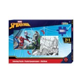 Luna Pókember színezhető 2 az 1-ben puzzle 100db-os