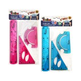 Luna Rugalmas műanyag vonalzó szett 3db-os két változatban