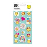 Luna Smiley ikonok 3D pufi matrica szett 10x22cm-es íven