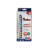 Luna Színes tempera készlet 12db 12ml