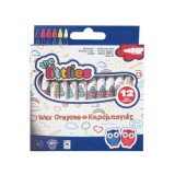 Luna Színes zsírkréta készlet 12 db-os