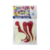 Luna Szív alakú lufik 10db-os csomag