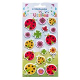 Luna The Littlies: Katica mintás 3D pufi matrica szett 10x22cm-es íven