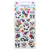 Luna The Littlies: Panda macis 3D pufi matrica szett 10x22cm-es íven
