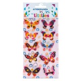 Luna The Littlies: Pillangó mintás 3D pufi matrica szett 10x22cm-es íven